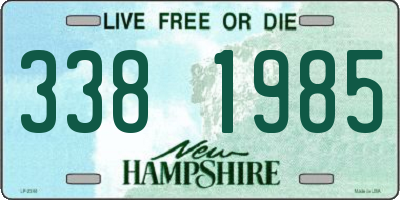 NH license plate 3381985