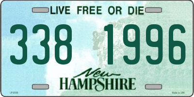 NH license plate 3381996
