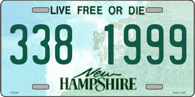 NH license plate 3381999