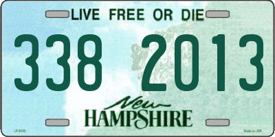 NH license plate 3382013