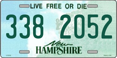 NH license plate 3382052