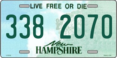 NH license plate 3382070