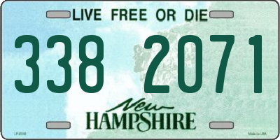 NH license plate 3382071