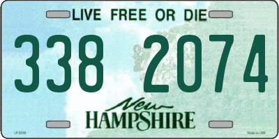NH license plate 3382074