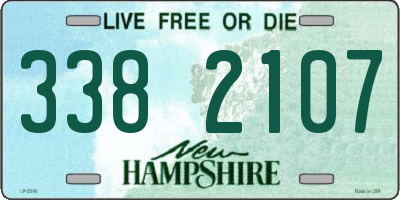 NH license plate 3382107