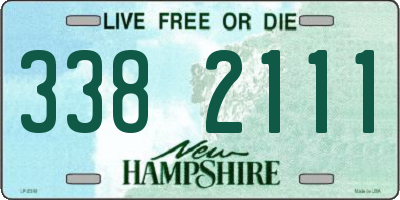 NH license plate 3382111