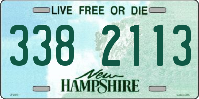NH license plate 3382113