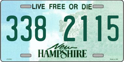 NH license plate 3382115
