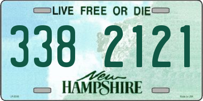 NH license plate 3382121