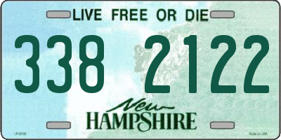NH license plate 3382122