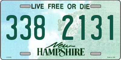 NH license plate 3382131