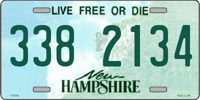NH license plate 3382134