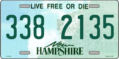 NH license plate 3382135