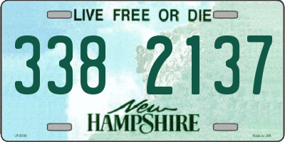 NH license plate 3382137