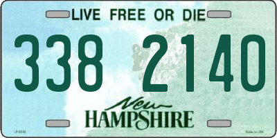 NH license plate 3382140