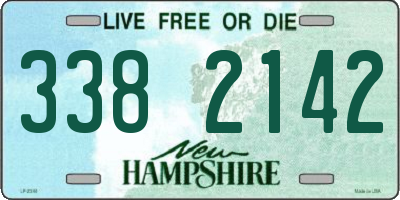 NH license plate 3382142