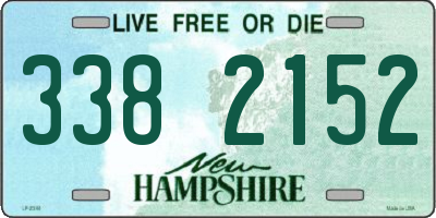NH license plate 3382152