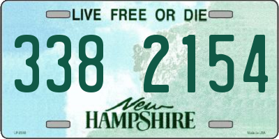 NH license plate 3382154