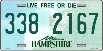 NH license plate 3382167