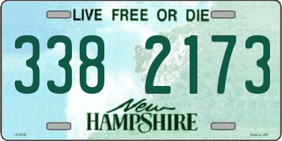 NH license plate 3382173