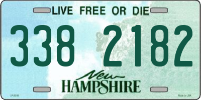 NH license plate 3382182