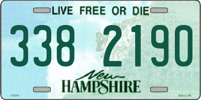 NH license plate 3382190