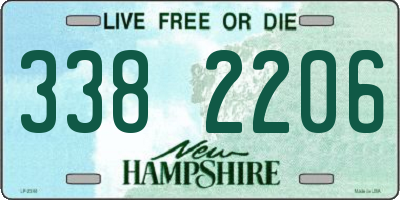 NH license plate 3382206