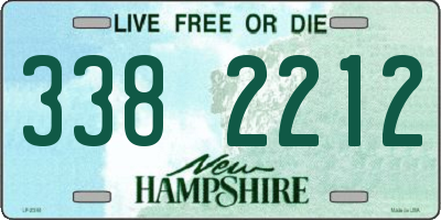 NH license plate 3382212