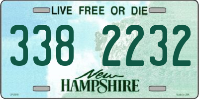 NH license plate 3382232