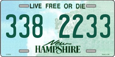 NH license plate 3382233