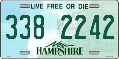 NH license plate 3382242