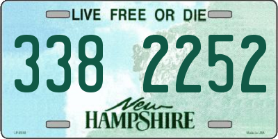 NH license plate 3382252
