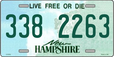 NH license plate 3382263
