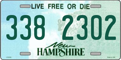 NH license plate 3382302