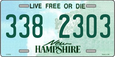 NH license plate 3382303