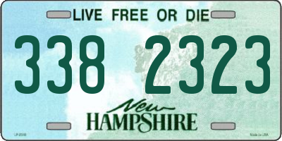 NH license plate 3382323