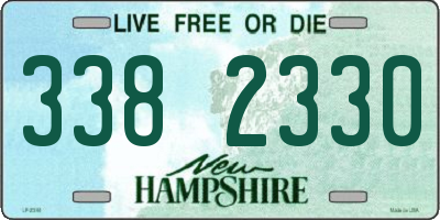 NH license plate 3382330