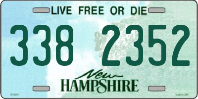 NH license plate 3382352