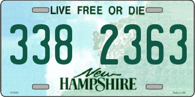 NH license plate 3382363