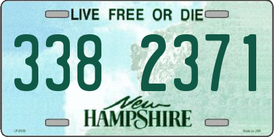 NH license plate 3382371