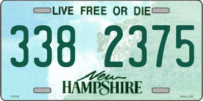 NH license plate 3382375