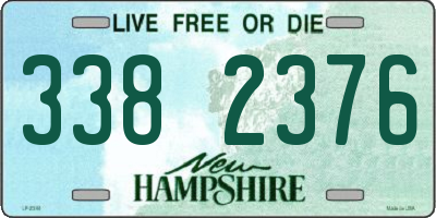 NH license plate 3382376