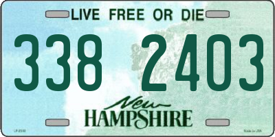 NH license plate 3382403