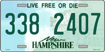 NH license plate 3382407