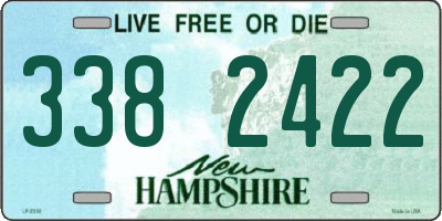 NH license plate 3382422