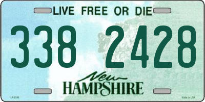 NH license plate 3382428