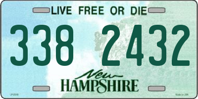 NH license plate 3382432