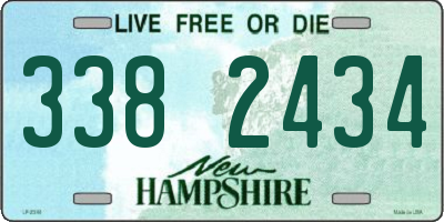 NH license plate 3382434