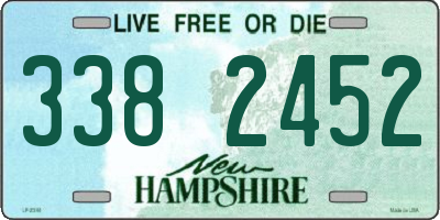NH license plate 3382452