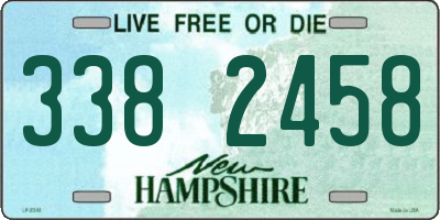 NH license plate 3382458